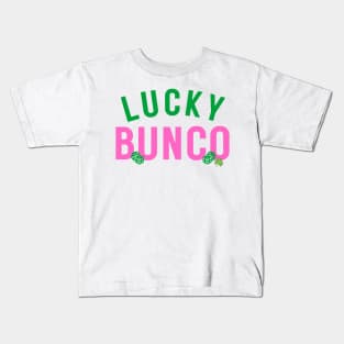 St. Patrick's Day Bunco Lucky Bunco Shamrock Kids T-Shirt